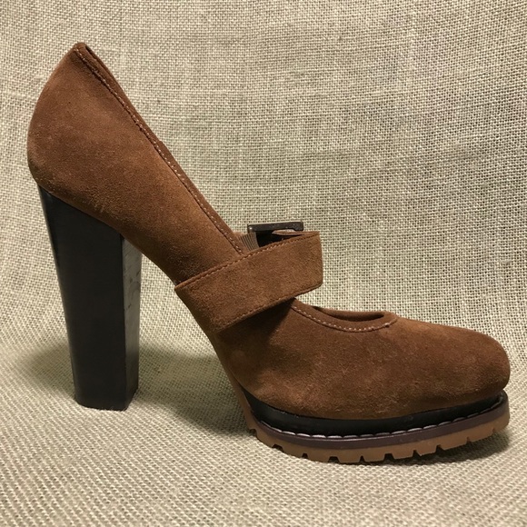 BCBGeneration Suede Leather Platform Heels 7.5 - Picture 2 of 8